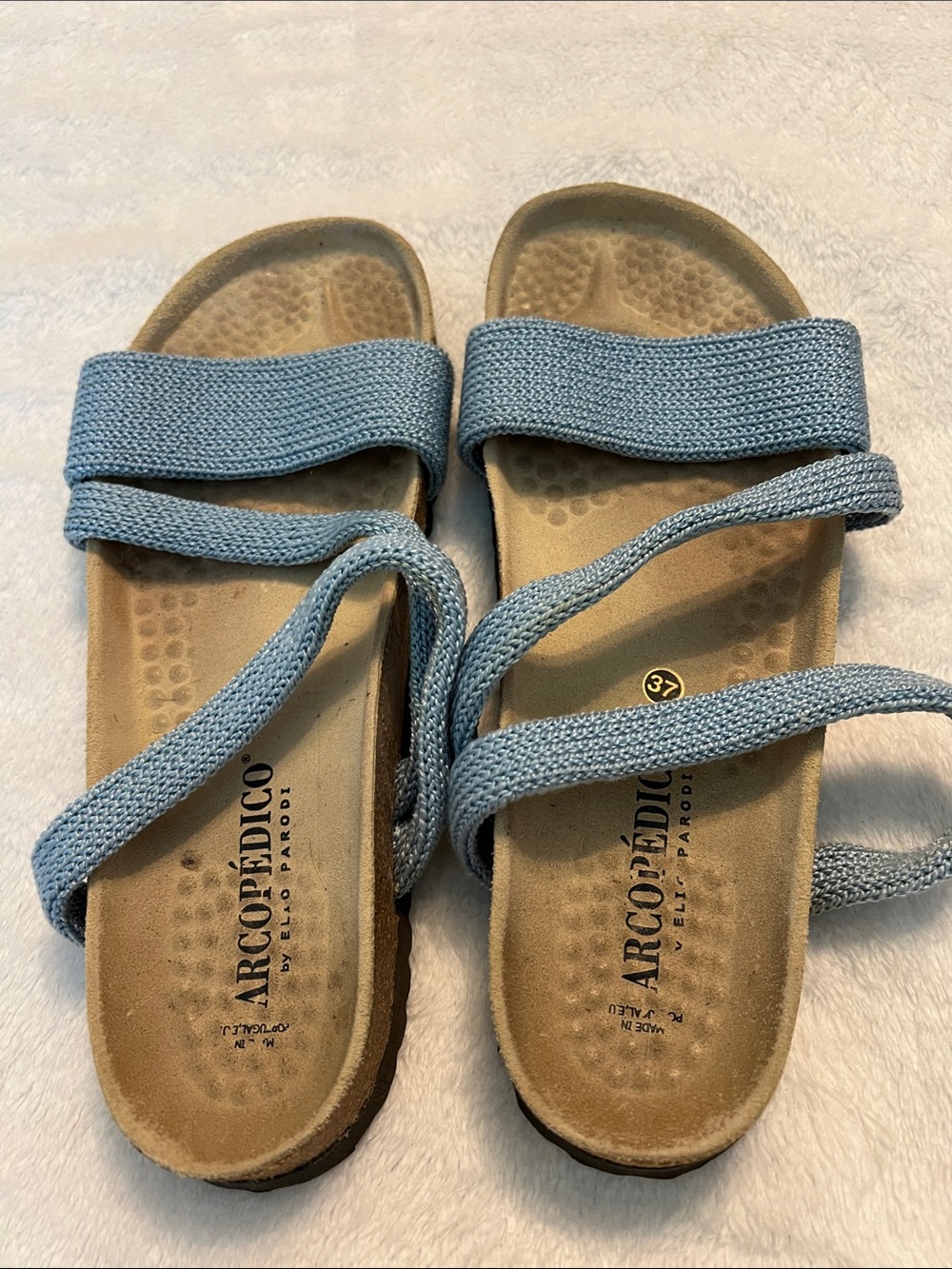 Arcopedico Light Blue Strappy Comfort Sandals size 37 (7)